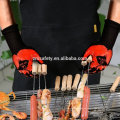 Guantes de horno aislantes de alta temperatura TE03, guantes de barbacoa a prueba de calor extremos 932F para cocinar